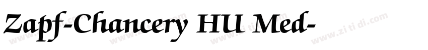 Zapf-Chancery HU Med字体转换